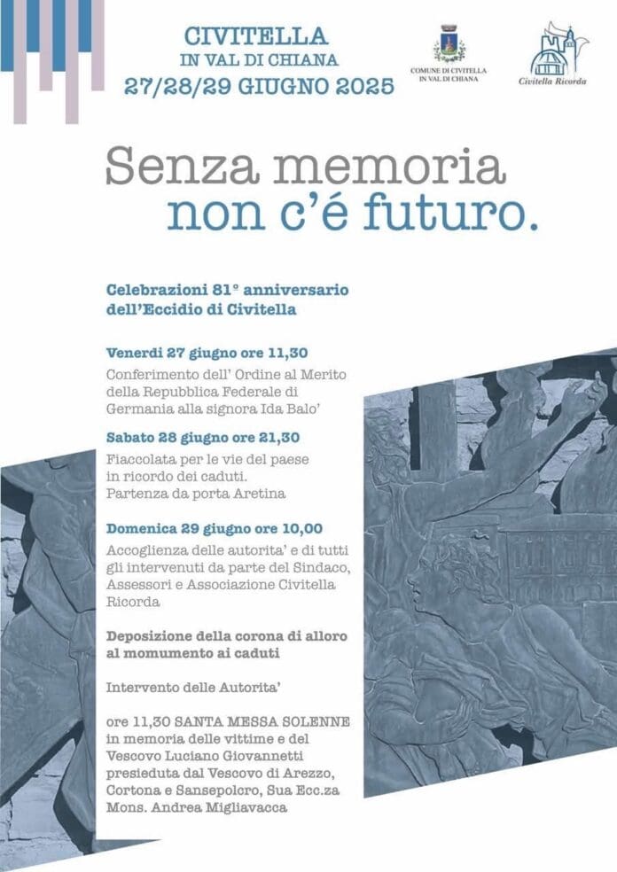 Celebrazione 81° Anniversario dell’Eccidio di Civitella